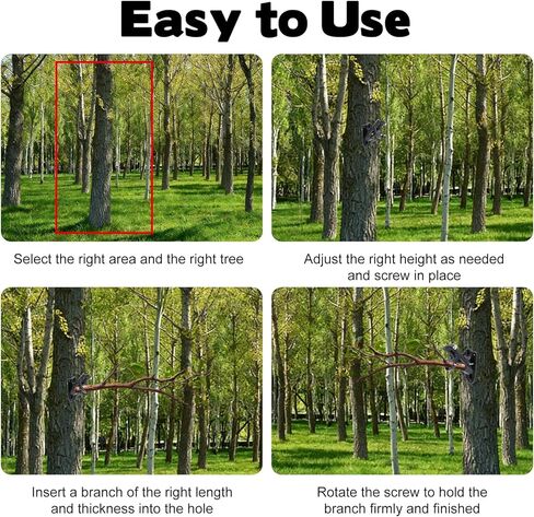 Metal Hunting Tree Branch Holders, 3 Sets Adjustable Mounted Deer Licking Branch Bracket, Slant Base Mock Scrape Kit Deer Hunting Accessories, Two Position Mounting Stainless Branch Brackets in Saudi Arabia