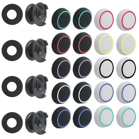 Misimain Upgraded Compatible with Xbox Controller Thumbstick Enhancement Kit, 20 Silicone Caps, 4 Tall Joystick Grips, 4 Assist Rings Compatible with Xbox One X and for Xbox Series X in Saudi Arabia