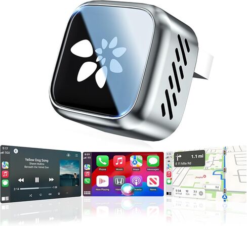 محول CarPlay لاسلكي صغير 2026، محول CarPlay 2 في 1 لأجهزة iPhone وAndroid، اتصال تلقائي ثابت 3s بدون زمن الوصول، التوصيل والتشغيل للسيارات 2016 Plus مع منافذ USB-A USB-C in Saudi Arabia
