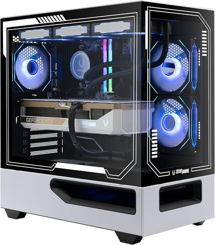 ZOTAC MEK Gaming PC Desktop, NVIDIA GeForce RTX 5090 32GB GDDR7, AMD Ryzen 7 9800X3D Up to 5.2GHz, 32GB DDR5, 2TB NVMe M.2 SSD, 1200W 80+ Gold PSU, WiFi 6E, Windows 11 Pro, White in Saudi Arabia
