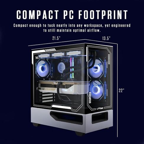 ZOTAC MEK Gaming PC Desktop, NVIDIA GeForce RTX 5090 32GB GDDR7, AMD Ryzen 7 9800X3D Up to 5.2GHz, 32GB DDR5, 2TB NVMe M.2 SSD, 1200W 80+ Gold PSU, WiFi 6E, Windows 11 Pro, White in Saudi Arabia