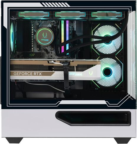 ZOTAC MEK Gaming PC Desktop, NVIDIA GeForce RTX 5090 32GB GDDR7, AMD Ryzen 7 9800X3D Up to 5.2GHz, 32GB DDR5, 2TB NVMe M.2 SSD, 1200W 80+ Gold PSU, WiFi 6E, Windows 11 Pro, White in Saudi Arabia