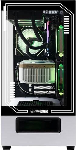 ZOTAC MEK Gaming PC Desktop, NVIDIA GeForce RTX 5090 32GB GDDR7, AMD Ryzen 7 9800X3D Up to 5.2GHz, 32GB DDR5, 2TB NVMe M.2 SSD, 1200W 80+ Gold PSU, WiFi 6E, Windows 11 Pro, White in Saudi Arabia