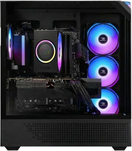 iBUYPOWER Element Gaming PC Desktop Computer AMD Ryzen 7 9700F CPU, NVIDIA GeForce RTX 5060Ti 16GB GPU, 32GB DDR5 5200MHz RAM, 1TB NVMe SSD, Windows 11 Home, Gamer Keyboard and Mouse - EBA7N56T03 in Saudi Arabia