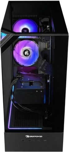 iBUYPOWER Element Gaming PC Desktop Computer AMD Ryzen 7 9700F CPU, NVIDIA GeForce RTX 5060Ti 16GB GPU, 32GB DDR5 5200MHz RAM, 1TB NVMe SSD, Windows 11 Home, Gamer Keyboard and Mouse - EBA7N56T03 in Saudi Arabia