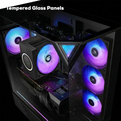 iBUYPOWER Element Gaming PC Desktop Computer AMD Ryzen 7 9700F CPU, NVIDIA GeForce RTX 5060Ti 16GB GPU, 32GB DDR5 5200MHz RAM, 1TB NVMe SSD, Windows 11 Home, Gamer Keyboard and Mouse - EBA7N56T03 in Saudi Arabia