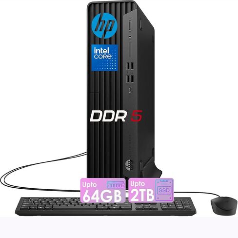 HP EliteDesk 805 G9 Small Form Factor Desktop • 32GB DDR5 RAM • 1TB SSD • Ryzen5 Processor(1.3 Times Faster Than Intel i7-1255U) • Dual Display Support(HDMI+DP) • RJ-45 • Windows 11 • Wired KB&Mouse in Saudi Arabia