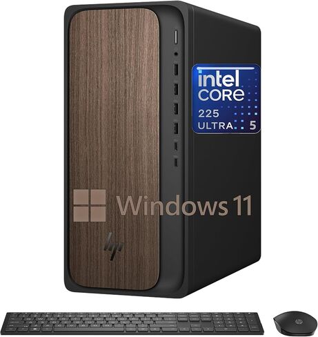 HP 2025 OmniDesk M03 Premium Business Next Gen AI Desktop Computer Intel Core Ultra 5 225(Up to 4.9GHz), 16GB DDR5 RAM, 256GB PCIe SSD,+ 1TB HDD Wi-Fi 6, HDMI, DP, 2-Monitor Support 4K, Windows 11 in Saudi Arabia