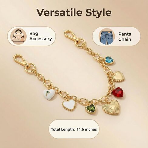 Bag Charm Chains for Handbags & Jeans, Purse Accessories Compatible with Brooklyn Laurel and More in Saudi Arabia