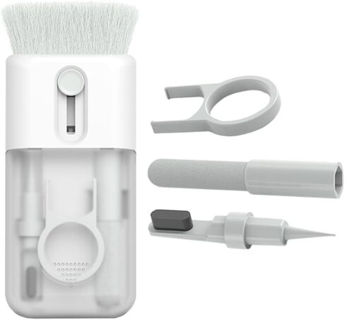 SUPVOX 1Set Multifunctional Earphone Cleaning Kit Durable Brush Cloth for Headphones Mobile Phones Computers and Cameras Deep Cleaning Tools with Soft Bristles for Dust in Saudi Arabia
