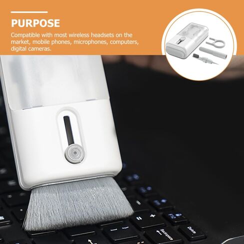 SUPVOX 1Set Multifunctional Earphone Cleaning Kit Durable Brush Cloth for Headphones Mobile Phones Computers and Cameras Deep Cleaning Tools with Soft Bristles for Dust in Saudi Arabia