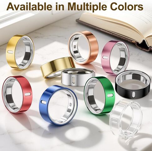 4 قطع من أغطية الحلقات المطورة المتوافقة مع Oura Ring Gen 4/Gen 3، ملحقات حماية مضادة للخدش من مادة TPU لسترة غطاء حلقة Oura للنساء والرجال، مقاس 8 (ليست لـ Oura Ring 4 سيراميك) in Kuwait