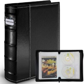 3 عبوات من مجلدات تخزين أقراص DVD مع سحاب - تحتوي على 168 قرصًا و84 جيبًا للكتيب و168 فتحة للبطاقات، غطاء جلد PU عالي الجودة لأفلام بلو راي، وأقراص الموسيقى المضغوطة، وأقراص الصوت، ومنظم الوسائط المحمول in Kuwait