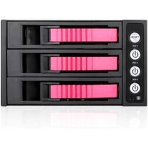 ISTAR BPU-230HD-RED 2X 5.25 to 3X 3.5 2.5" 12Gb/s HDD SSD Hot-swap Rack in Saudi Arabia