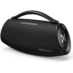 مكبر صوت بلوتوث Boombox بقوة 300 واط، صوت قوي كبير مع صوت جهير عميق 80 واط، نظام صوتي ثلاثي الاتجاهات، TWS، IPX6 مقاوم للماء للحفلات الخارجية والترفيه المنزلي in Kuwait
