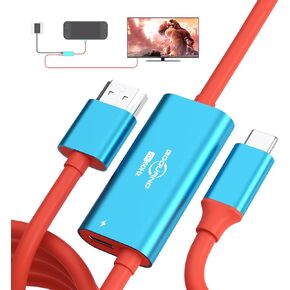 Switch 2 Dock Portable TV Docking Station Compatible with Nintendo Switch / Switch2 / Steam Deck/ROG Ally X USB-C to HDMI Cable 4K@60HZ / HDMI 2.0 / USB3.0 5Gbps / PD3.0 100W TV Dock Station in Saudi Arabia