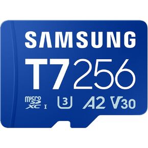 Samsung microSDXC T7 256GB، سرعات نقل تصل إلى 170 ميجابايت/ثانية، مصمم للاعبين العاديين والمبدعين الهواة والمستخدمين اليومي (MB-MB256T/AM) in Kuwait