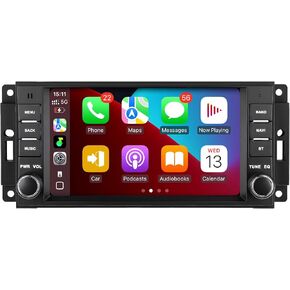 راديو السيارة لـ Wrangler JK 2007-2018 Dodge Ram 1500 2500 3500 2009-2012،7 بوصة 2+64G Android 13 وحدة رأس شاشة تعمل باللمس مع CarPlay اللاسلكي وAndroid Auto، ملاحة GPS، كاميرا احتياطية عالية الدقة in Kuwait