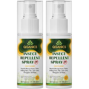 Mosquito Repellent Spray for Body 2 Pack, Bug Spray Travel Size Plant-Based, DEET-Free, Insect Repellent Spray for Skin 2 Fl Oz in Saudi Arabia