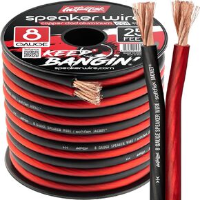 Install Link 8 AWG Gauge Speaker Wire Cable (25 Feet) Stereo, Car or Home Theater (CCA) in Saudi Arabia