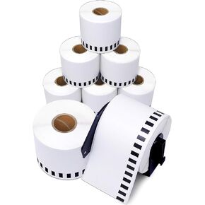 Replacement for Brother DK-1202 (10 Rolls, 3000 Total) 2.4" X 3.9" in Saudi Arabia