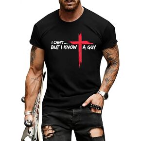 Christian Shirts for Men: Jesus Cross Religious Graphic T-Shirt Bible Verse Printed Shirt Crew Neck Short Sleeve Top in Kuwait