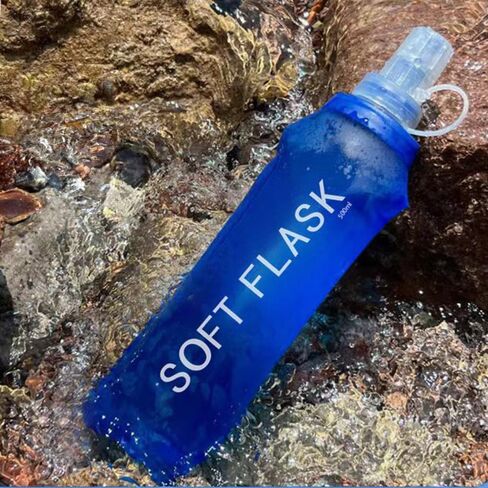 1PC 500ml Outdoor Soft Water Bottle – Perfect for Running, Marathons, Hiking & Fitness – Foldable, Shockproof, Lightweight & Portable in Saudi Arabia