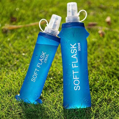 1PC 500ml Outdoor Soft Water Bottle – Perfect for Running, Marathons, Hiking & Fitness – Foldable, Shockproof, Lightweight & Portable in Saudi Arabia