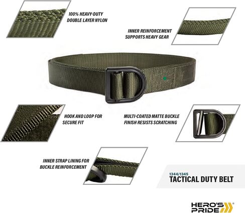 Hero's Pride Tactical Duty Belts, Law Enforcement Standard Issue, High-Grade Nylon Webbing in Saudi Arabia