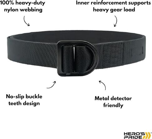 Hero's Pride Tactical Duty Belts, Law Enforcement Standard Issue, High-Grade Nylon Webbing in Saudi Arabia