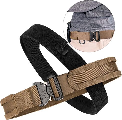 PETAC GEAR Tactical Battle Belt with Cobra Buckle | Heavy Duty Rigger Gun Belts |1.75" Inner Outer Molle Belt. in Saudi Arabia