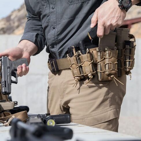 PETAC GEAR Tactical Battle Belt with Cobra Buckle | Heavy Duty Rigger Gun Belts |1.75" Inner Outer Molle Belt. in Saudi Arabia