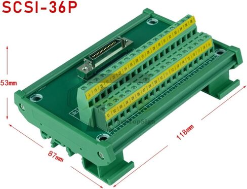 دليل السكك الحديدية محطة المجلس SCSI14 SCSI20 SCSI26 SCSI36 SCSI50 SCSI68 SCSI100 لوح مهايئ I/O(SCSI 36P ، 3 قطعة) in Kuwait