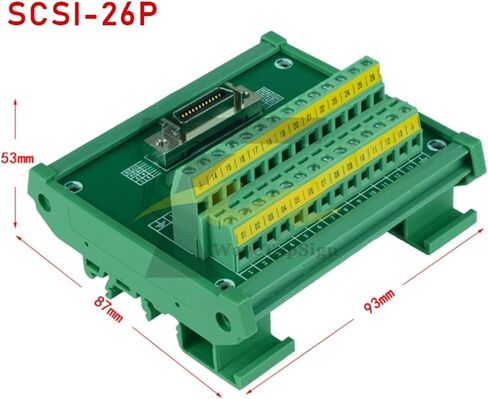 دليل السكك الحديدية محطة المجلس SCSI14 SCSI20 SCSI26 SCSI36 SCSI50 SCSI68 SCSI100 لوح مهايئ I/O(SCSI 36P ، 3 قطعة) in Kuwait
