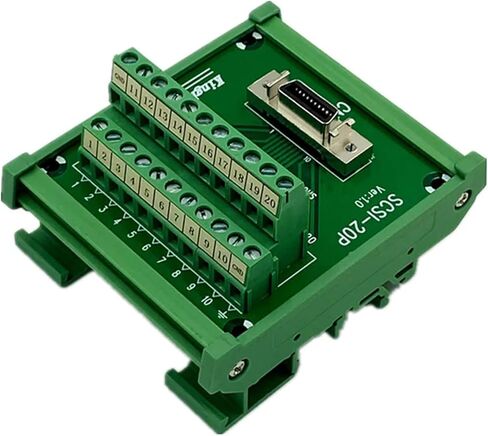 SCSI-20P SCSI CN20 MDR أنثى لوحة القطع 20 دبوس وحدة طرفية محول DIN السكك الحديدية تصاعد HPCN20P (20P تيرابايت وكابل 1 متر) in Saudi Arabia