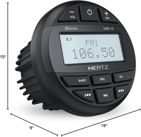 HERTZ Marine Audio System HMX 6.5" (2 Pair) RGB LED Speakers with HMR-10 Bluetooth Receiver – Complete Boat Stereo Upgrade in Saudi Arabia
