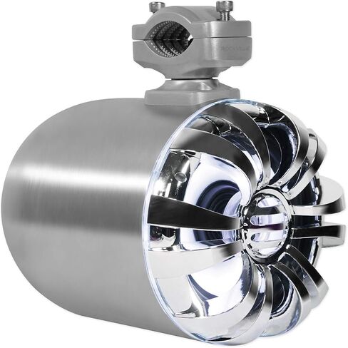 Rockville WB65KLED 600W Peak/300W RMS Marine Wakeboard Tower Speakers Pair, 6.5", Built-in LED Lights, 360 Degree Swivel, Waterproof, 4 Ohm, for Boats, Jeeps, and ATVs, 4-Piece in Saudi Arabia