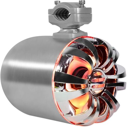 Rockville WB65KLED 600W Peak/300W RMS Marine Wakeboard Tower Speakers Pair, 6.5", Built-in LED Lights, 360 Degree Swivel, Waterproof, 4 Ohm, for Boats, Jeeps, and ATVs, 4-Piece in Saudi Arabia