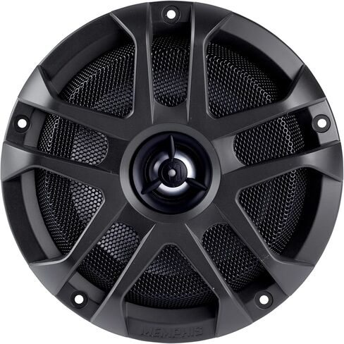 Memphis 6.5" LED Marine Coaxial Speakers - 1 Pair (2 Units) - OEM Bulk Pack MXA60L with Metal Gray Grilles in Saudi Arabia