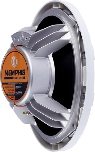 سماعات Memphis 6x9 LED البحرية المحورية - 4 أزواج (8 وحدات) - حزمة كبيرة من OEM MXA69L مع شبكات بيضاء in Saudi Arabia