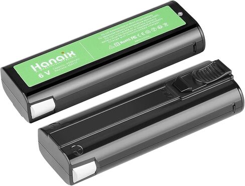 Hanaix 2Pack 4000mAh 6V Battery Compatible with Paslode 404717 B20544E BCPAS-404717 404400 900400 900420 900600 901000 902000 B20720 CF-325 IM200 F18 IM250 IM250A IM350A IM350CT PS604N Ni-MH in Saudi Arabia