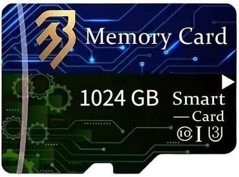 بطاقة 1TBTF، بطاقة ذاكرة UHS-I C10 A1، بطاقة ذاكرة TF SD عالية السرعة، للكمبيوتر اللوحي/الهاتف المحمول/الكاميرا/صوت السيارة/وحدة التحكم في الألعاب in Kuwait