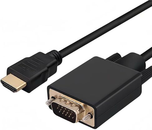 HDMI to VGA Adapter Gold Plated Male to Female Connector Suitable for Desktop Laptop Pc Monitor Electronic Device Connection in Saudi Arabia