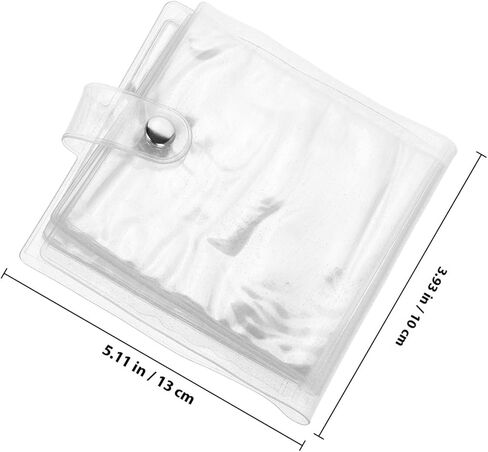 jojofuny Mini Photo Album Loose-leaf Photo Sleeves Binder 10x10cm 38 Pockets Shiny Picture Holder for Postcards and Photocards Storage in Saudi Arabia