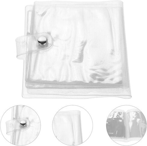 jojofuny Mini Photo Album Loose-leaf Photo Sleeves Binder 10x10cm 38 Pockets Shiny Picture Holder for Postcards and Photocards Storage in Saudi Arabia
