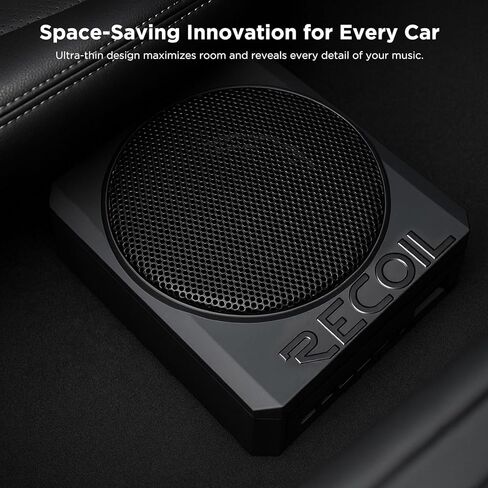 RECOIL SS65 Ultra-Thin 6.5" Active Under Seat Car Subwoofer VB Bass DSP, Built-in Amplifier for Cars, Trucks, SUVs in Saudi Arabia
