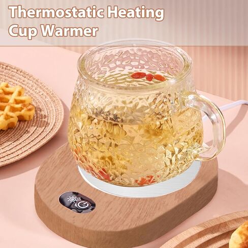 Electric Heating Coasters Adjustable Temperature Cup Pad Warmer Heating Water for Homemakeres in Saudi Arabia