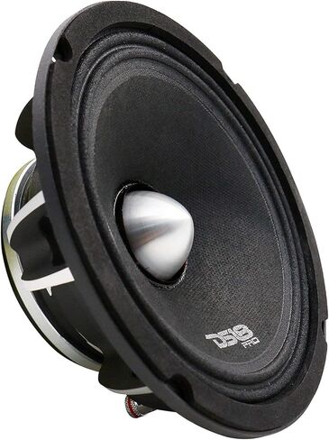 DS18 PRO-FR8NEO Loudspeaker- 8", Full-Range, Silver Aluminum Bullet, 500W Max, 250W RMS, 4 Ohms, Neodymium Magnet - The Most Elegant Neodymium Full Range Loudspeakers Available (Renewed) in Saudi Arabia