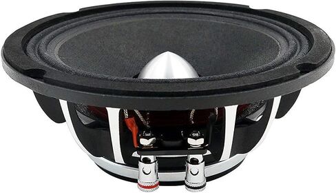 DS18 PRO-FR8NEO Loudspeaker- 8", Full-Range, Silver Aluminum Bullet, 500W Max, 250W RMS, 4 Ohms, Neodymium Magnet - The Most Elegant Neodymium Full Range Loudspeakers Available (Renewed) in Saudi Arabia