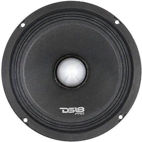 DS18 PRO-FR8NEO Loudspeaker- 8", Full-Range, Silver Aluminum Bullet, 500W Max, 250W RMS, 4 Ohms, Neodymium Magnet - The Most Elegant Neodymium Full Range Loudspeakers Available (Renewed) in Saudi Arabia